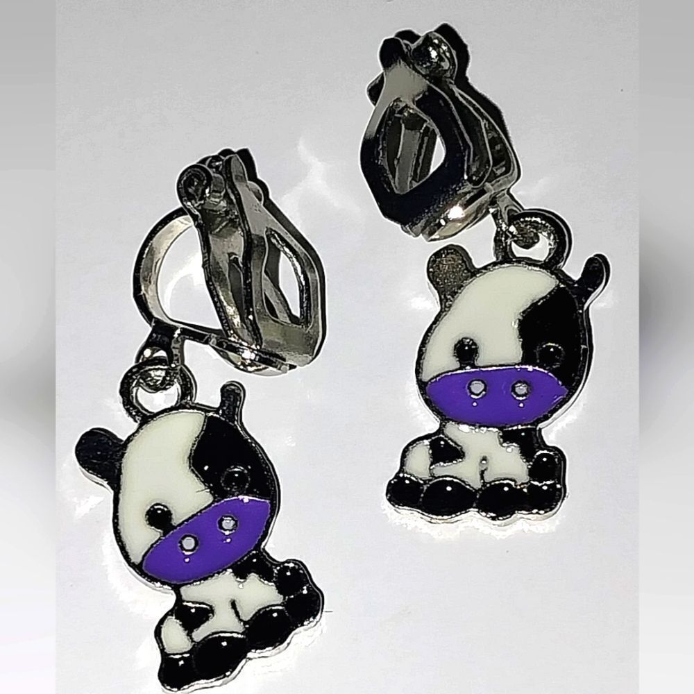 Hand Crafted Super cute kid's fashion clip-on earrings - Picture 5 of 5
